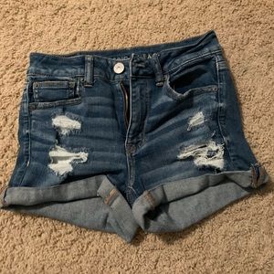 american eagle denim shorts